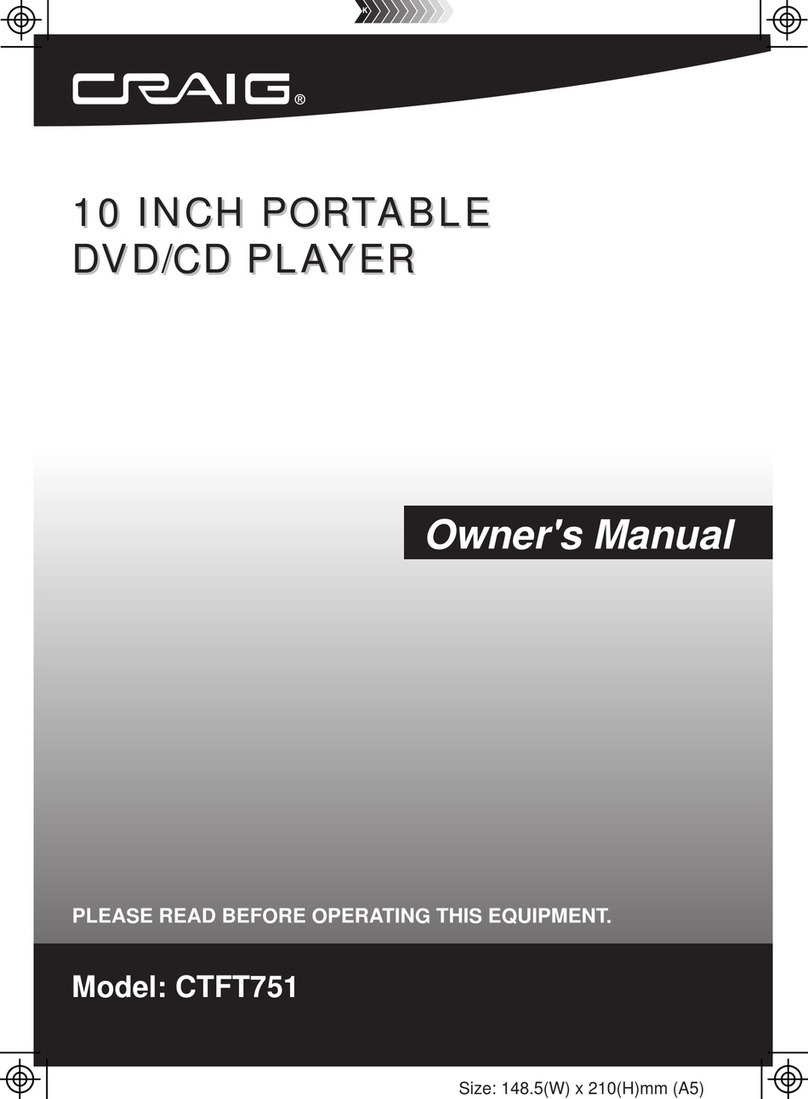 Craig CTFT751 owner's manual