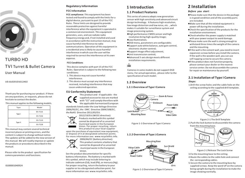 HIK VISION TURBO HD DS-T116 User manual