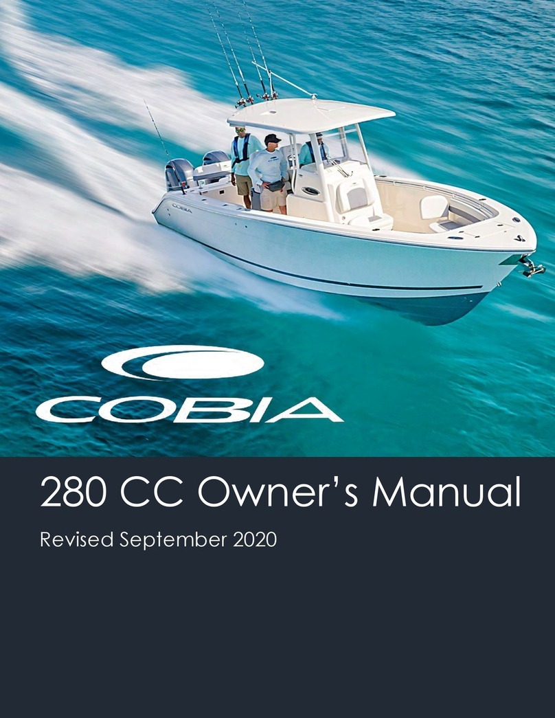 COBIA 280 CC owner's manual