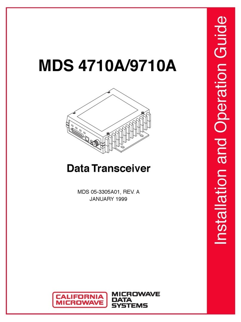 MDS 4710A Operating instructions MDS 4710A Operating instructions