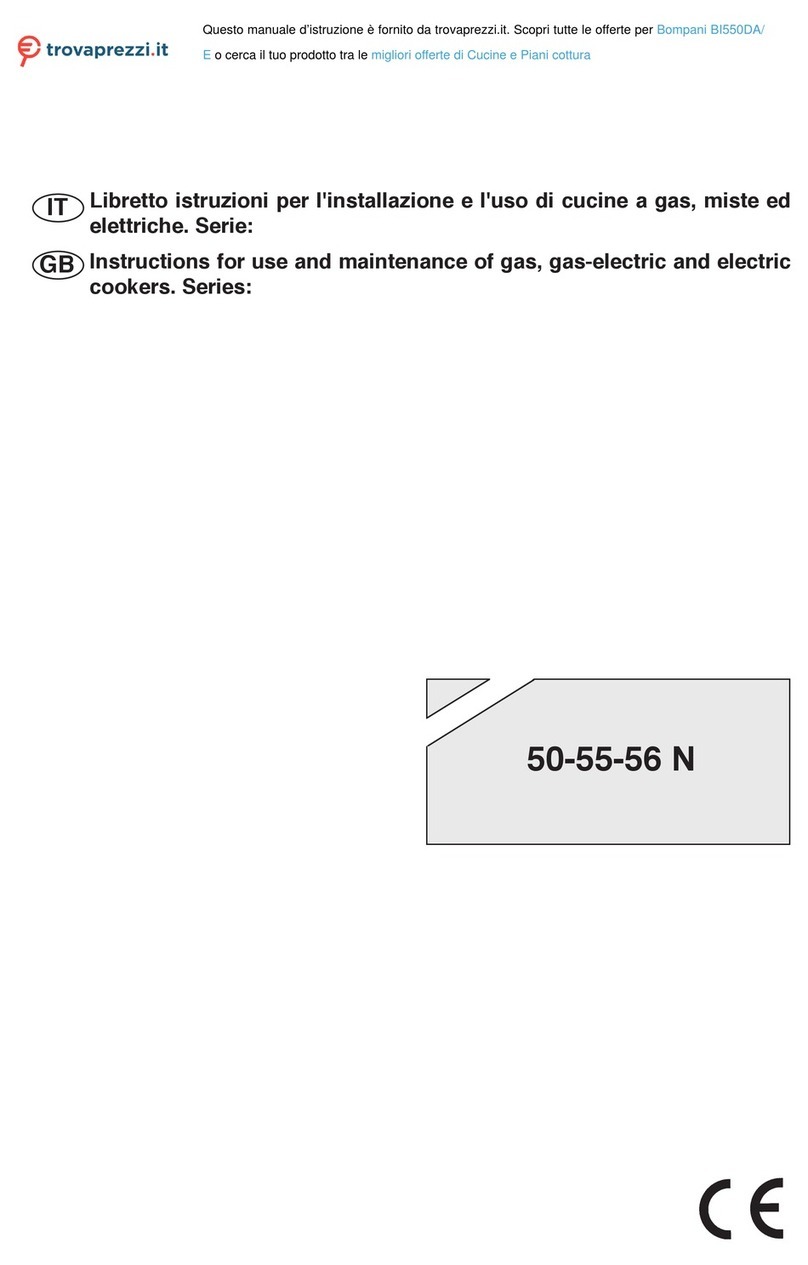 Bompani BI550DA Instructions for use and maintenance