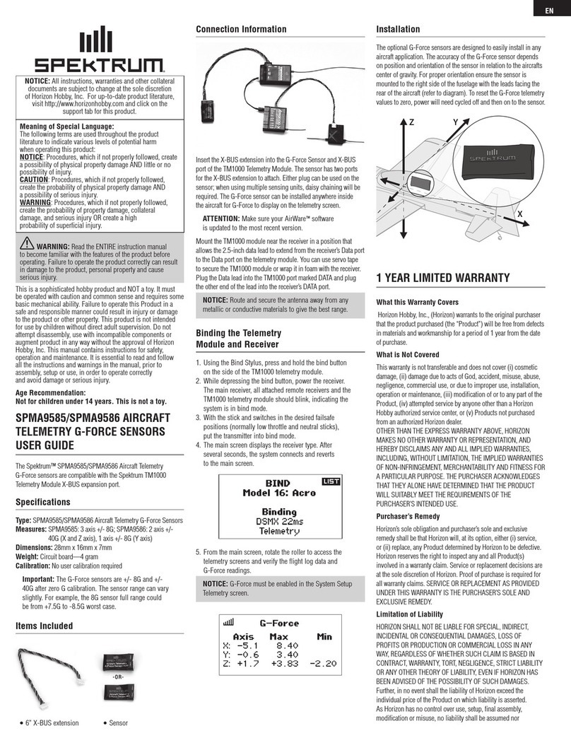 Spektrum SPMA9585 manual