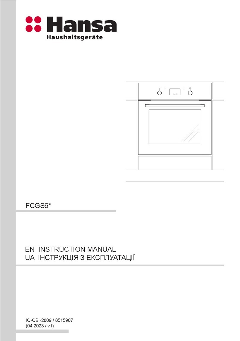 Hansa FCGS6 Series instruction manual