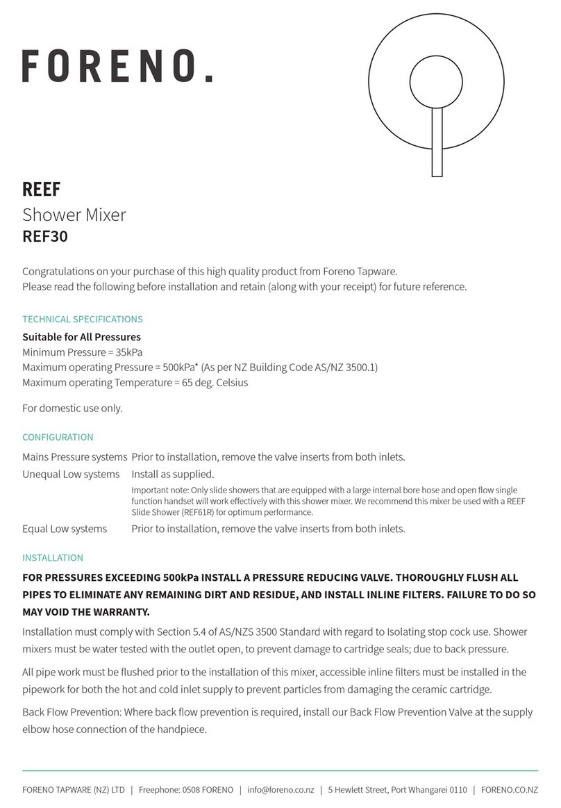 FORENO REEF REF30 manual