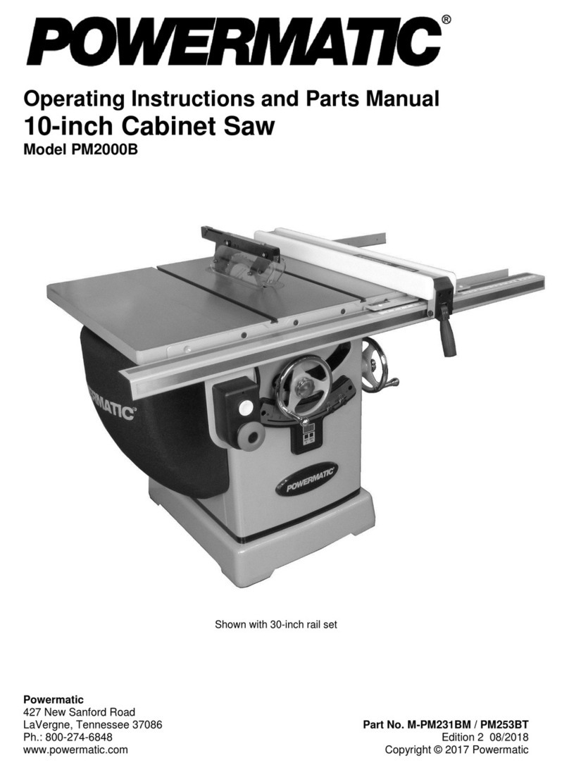 Powermatic PM253BT Service manual
