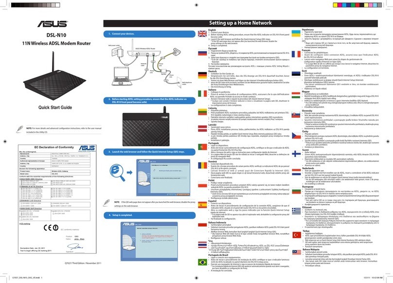 Asus DSL-N10 quick start guide