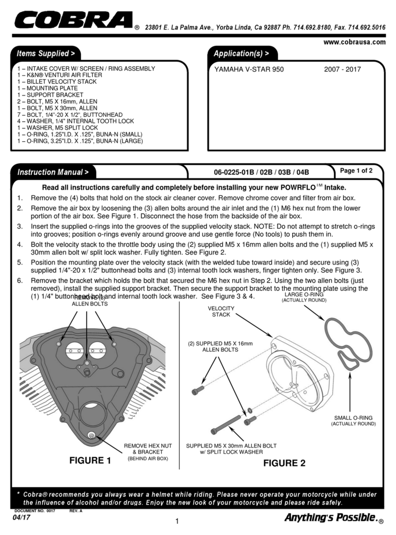 Cobra 06-0225-02B User manual