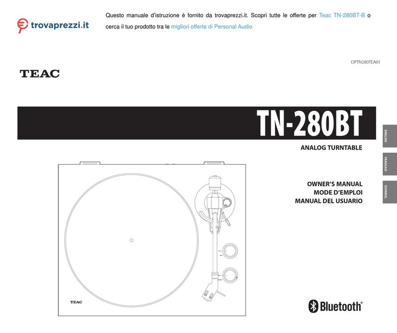 Teac TN-280BT owner's manual