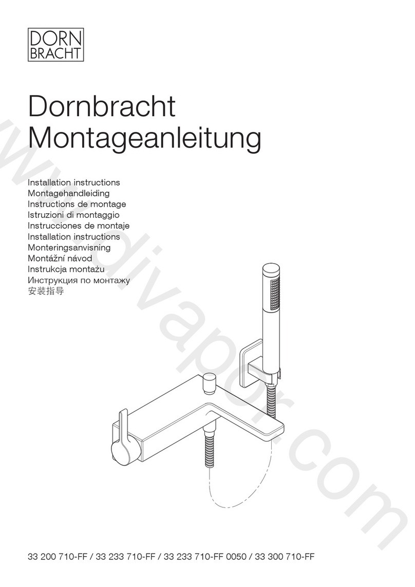 Dornbracht 33 200 710-FF installation instructions Dornbracht 33 200 710-FF installation instructions