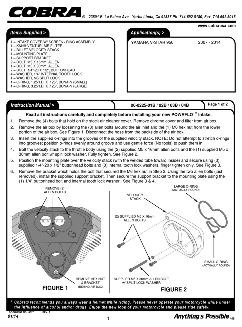 Cobra 06-0225-01B User manual