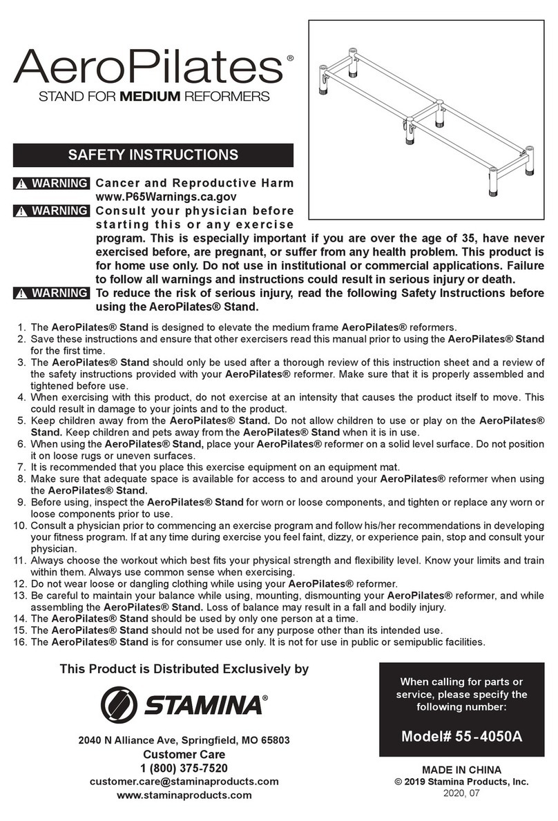 Stamina AeroPilates 55-4050A User manual