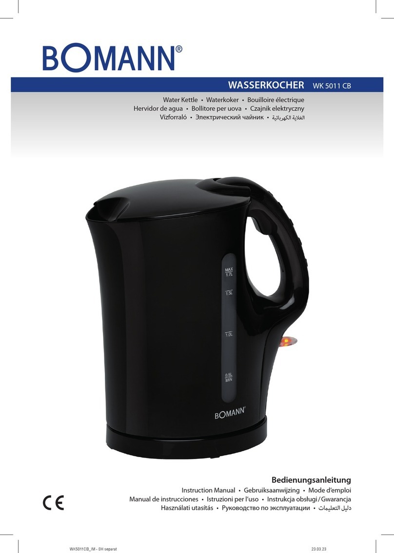 BOMANN WK 5011 CB instruction manual