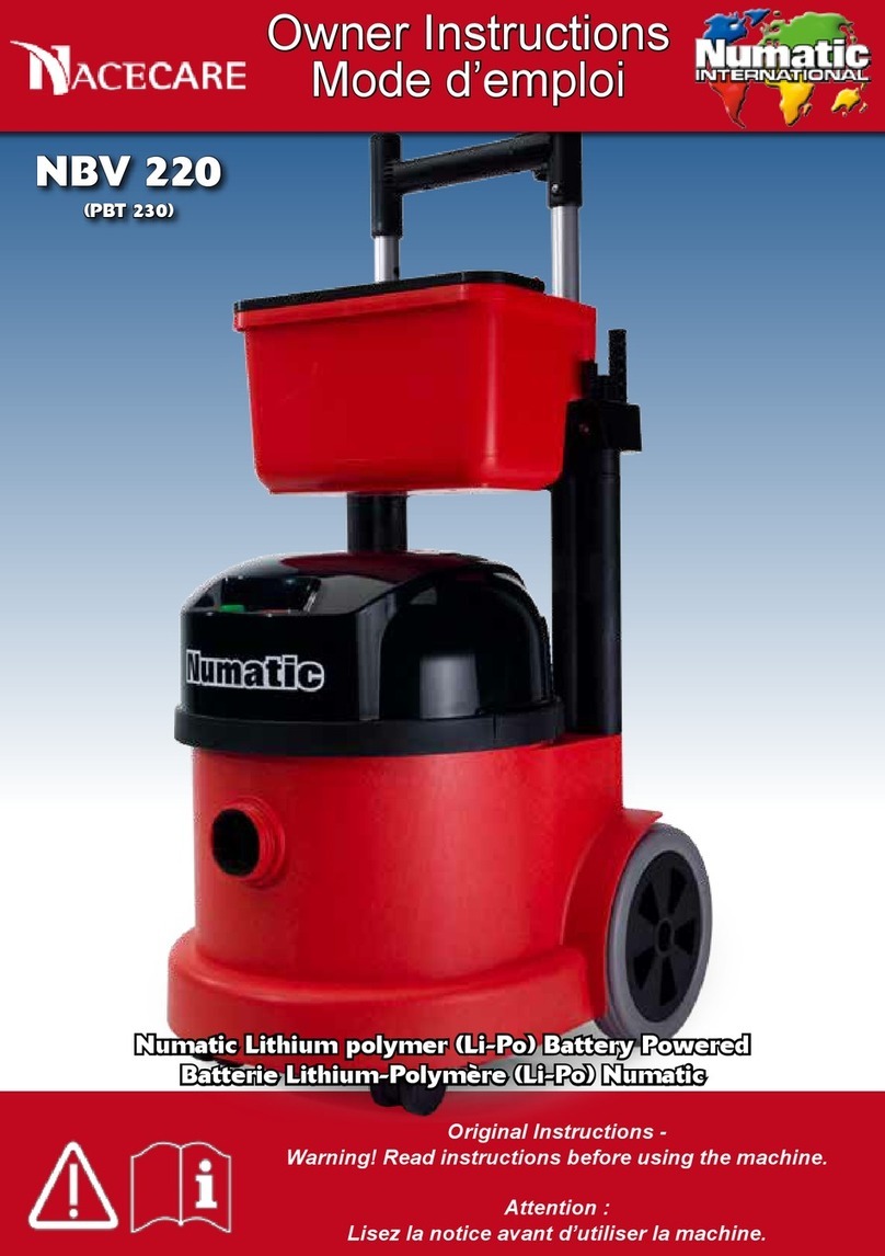 Numatic NaceCare NBV 220 Owner's instructions