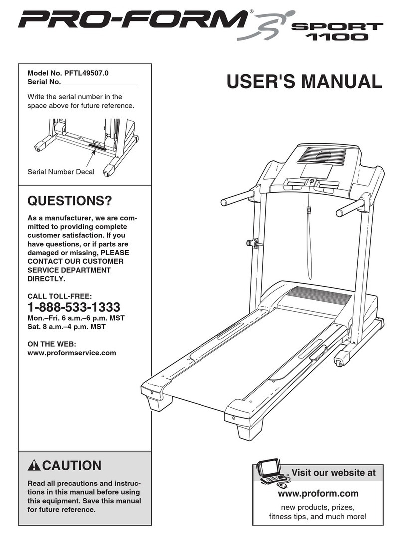 Pro-Form SPORT 1100 User manual