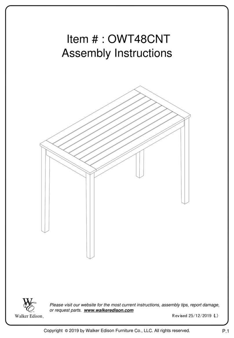 Walker Edison OWT48CNT User manual
