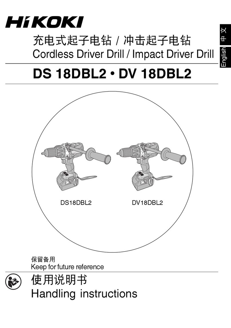 HIKOKI DS 18DBL2 User manual