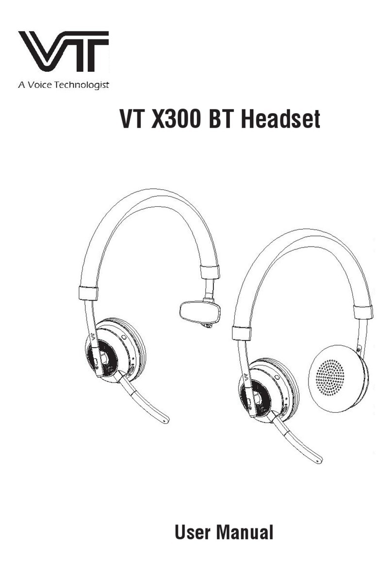 VT X300BT User manual