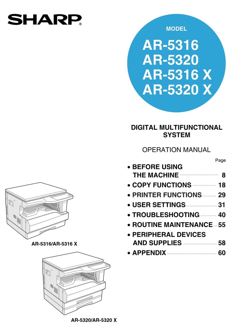 Sharp AR-5316 X Operation manual