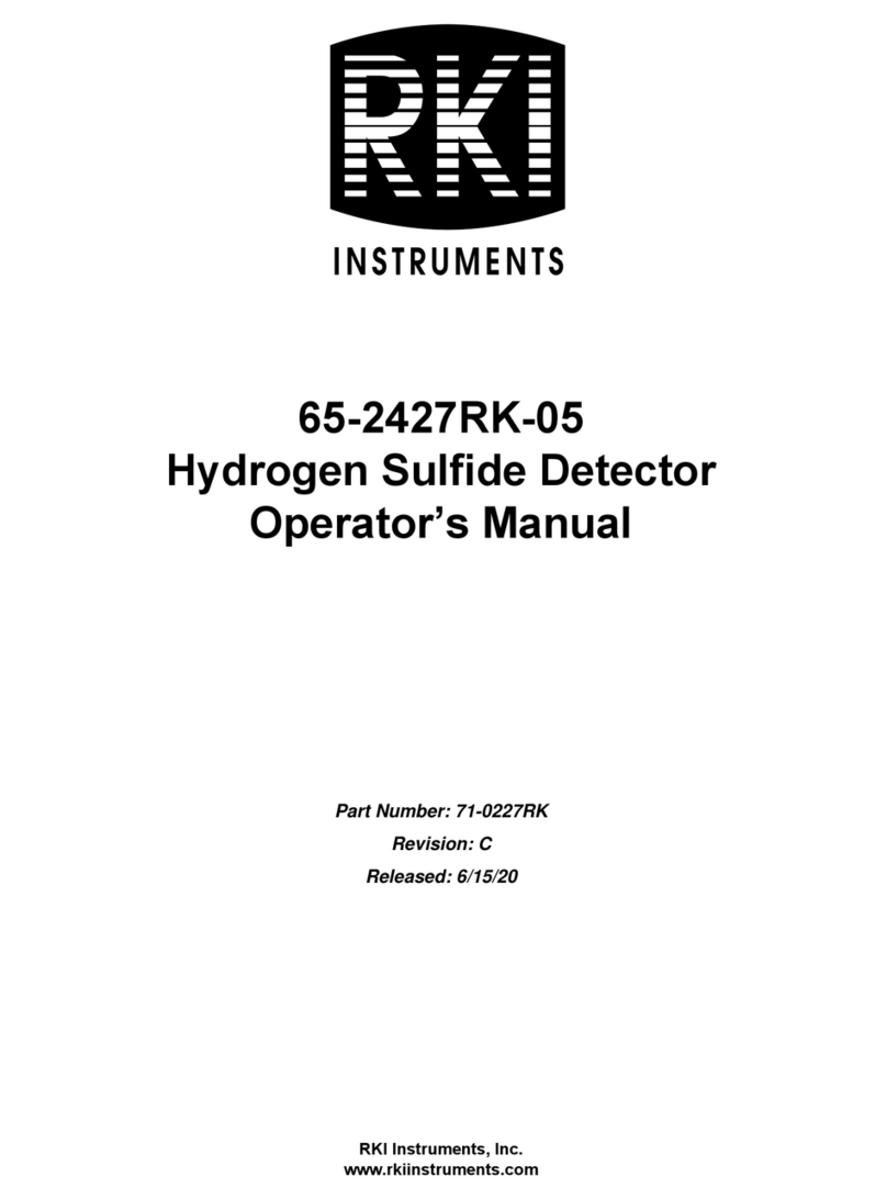 RKI Instruments 65-2427RK-05 User manual