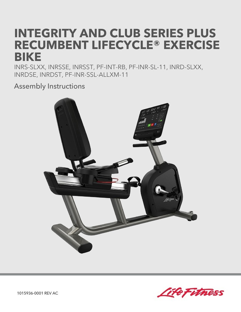 Life Fitness INTEGRITY AND CLUB Series Assembly instructions Life Fitness INTEGRITY AND CLUB Series Assembly instructions