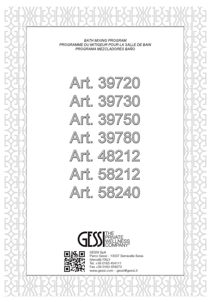 Gessi 39720 User manual