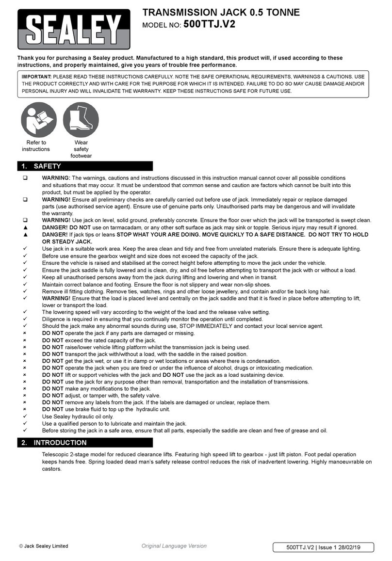 Sealey 500TTJ.V2 User manual