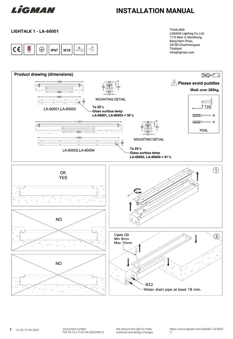LIGMAN LIGHTALK 1 installation manual