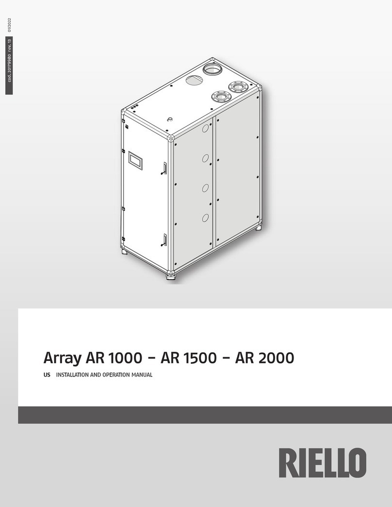 Riello Array AR 2000 Installation and operation manual Riello Array AR 2000 Installation and operation manual