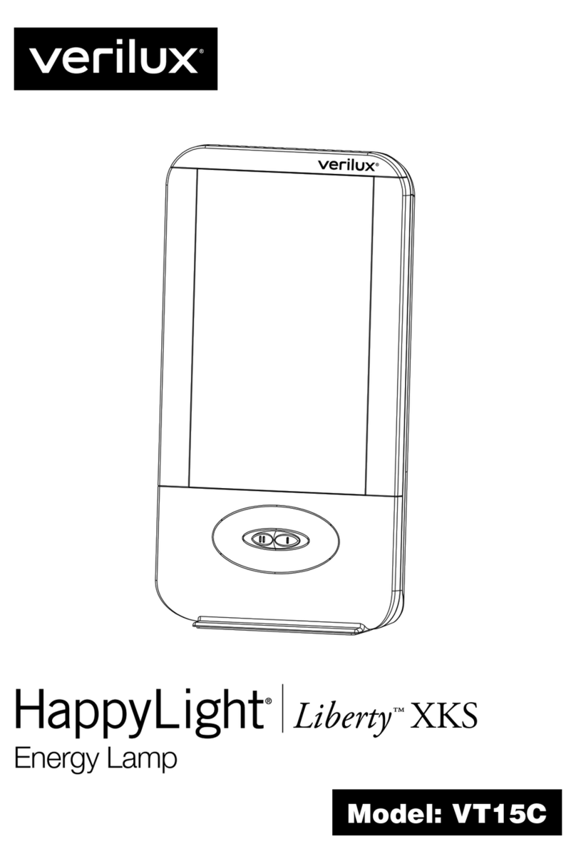 Verilux HappyLight Liberty XKS VT15C manual