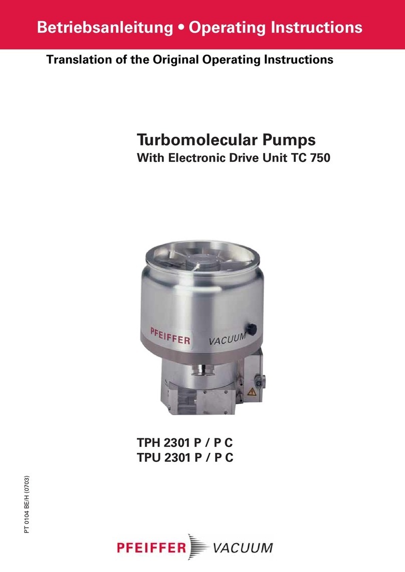 Pfeiffer Vacuum TPH 2301 P User manual