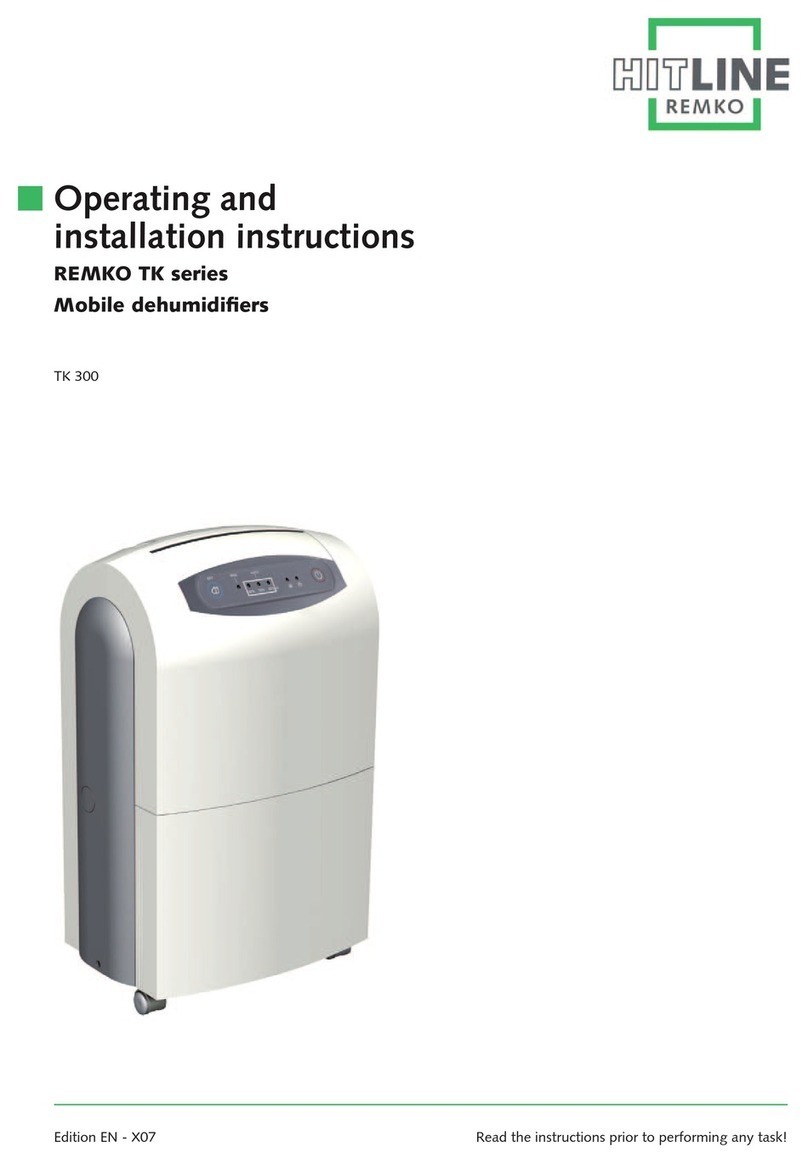 REMKO HITLINE TK Series Operating and installation instructions