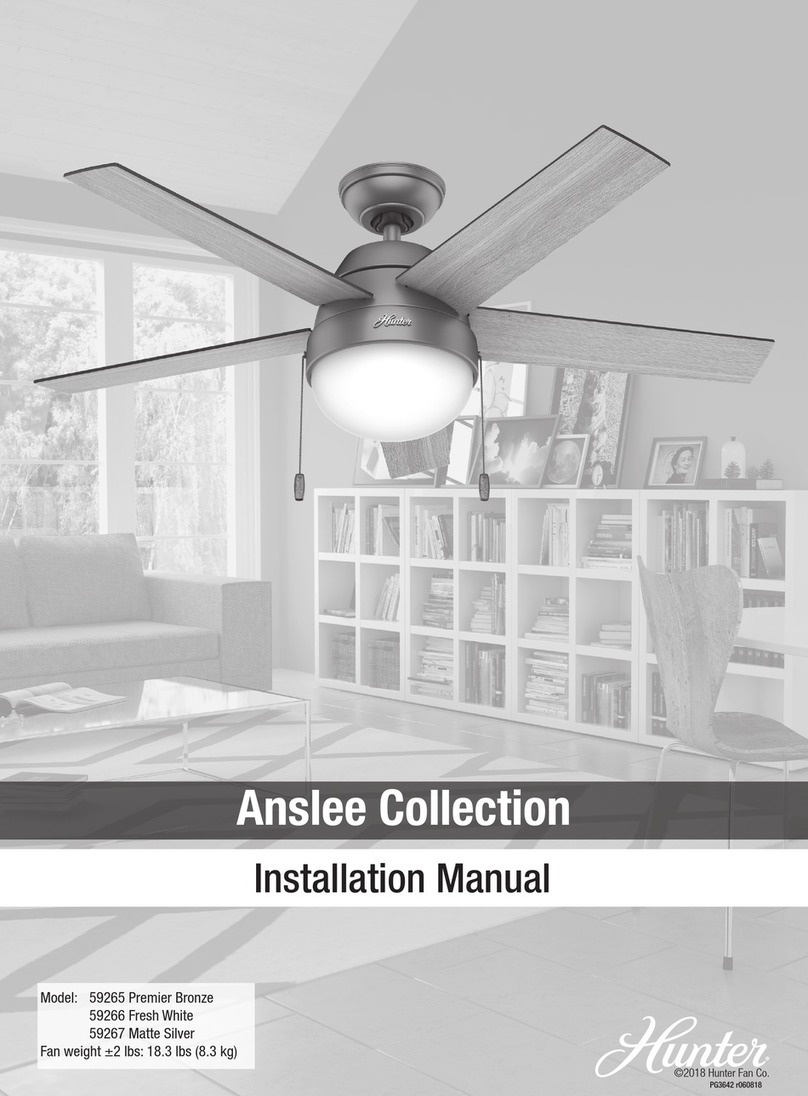 Hunter Anslee 59266 User manual