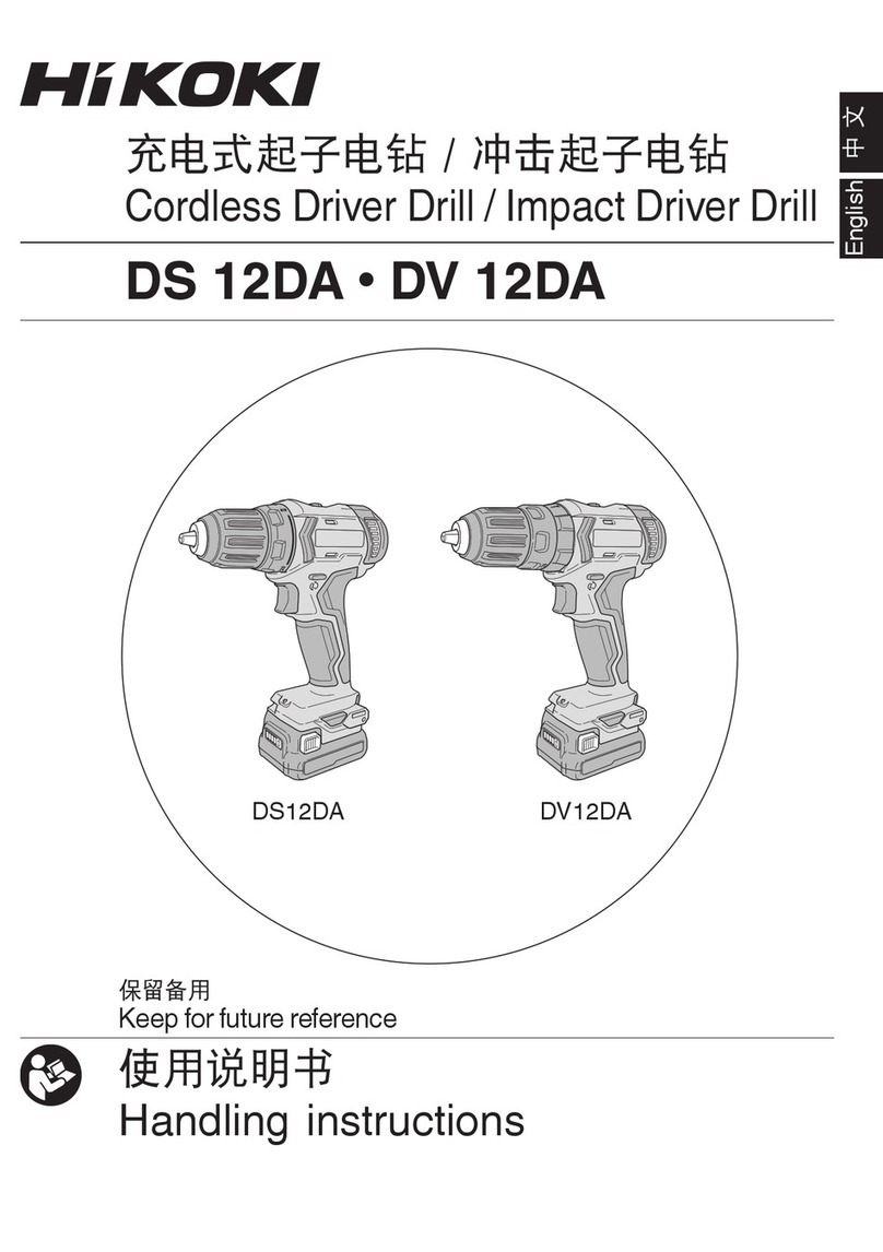 HIKOKI DS 12DA Handling instructions