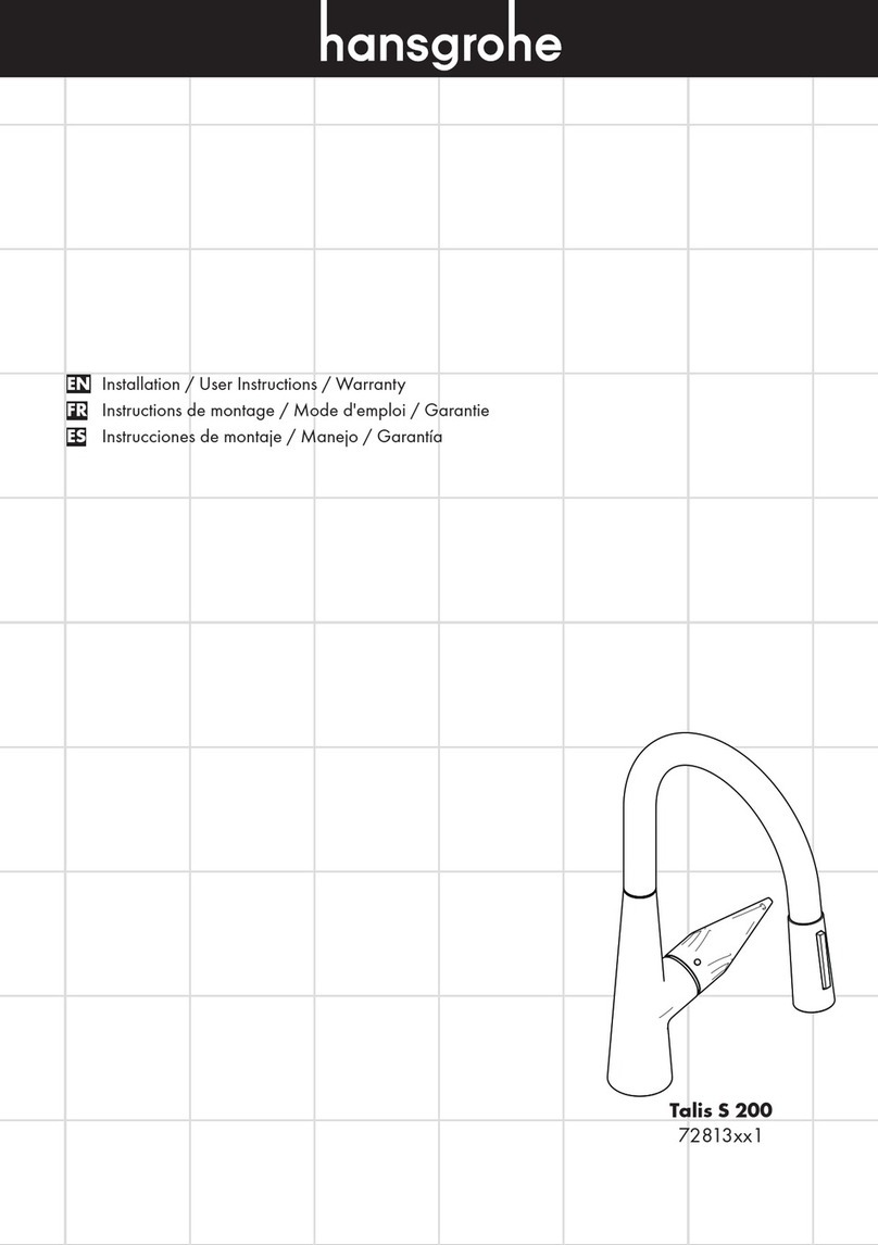 Hans Grohe Talis S 200 72813 1 Series Instruction Manual