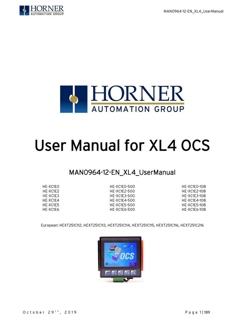 HORNER HEXT251C216 user manual