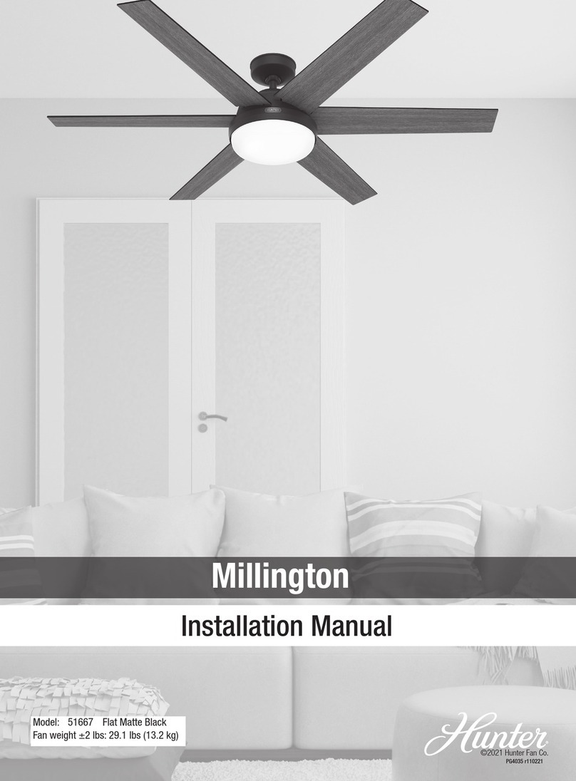Hunter Millington 51667 User manual