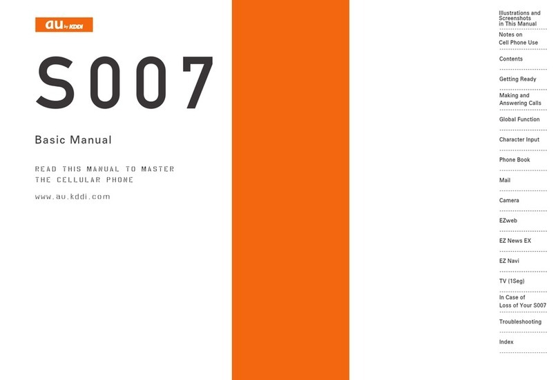KDDI au S007 Installation guide