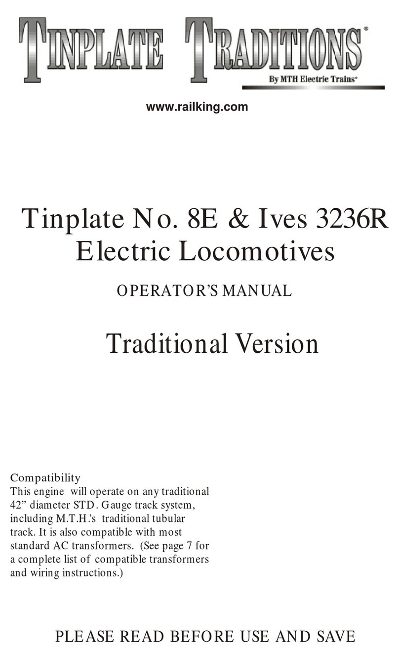 MTHTrains TINPLATE TRADITIONS 8E & Ives 3236R Operator's manual