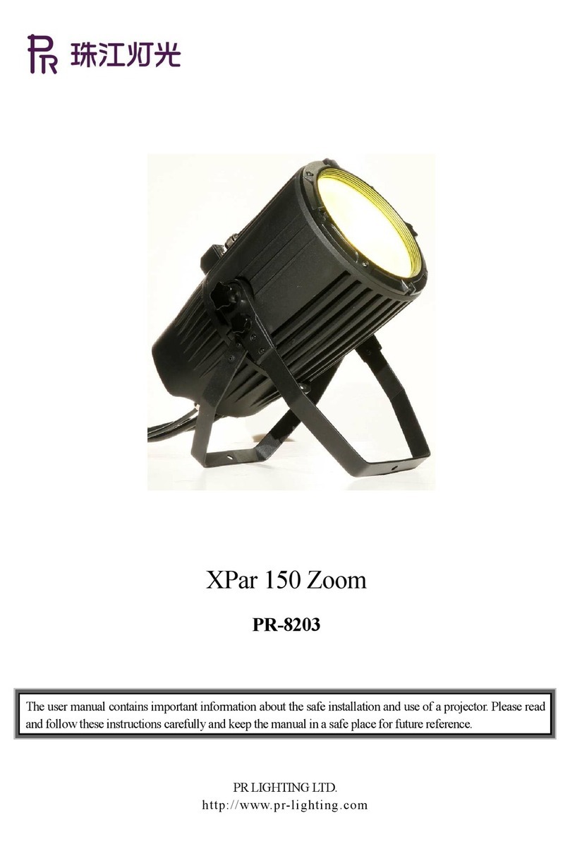 PR Lighting XPar 150 Zoom User manual