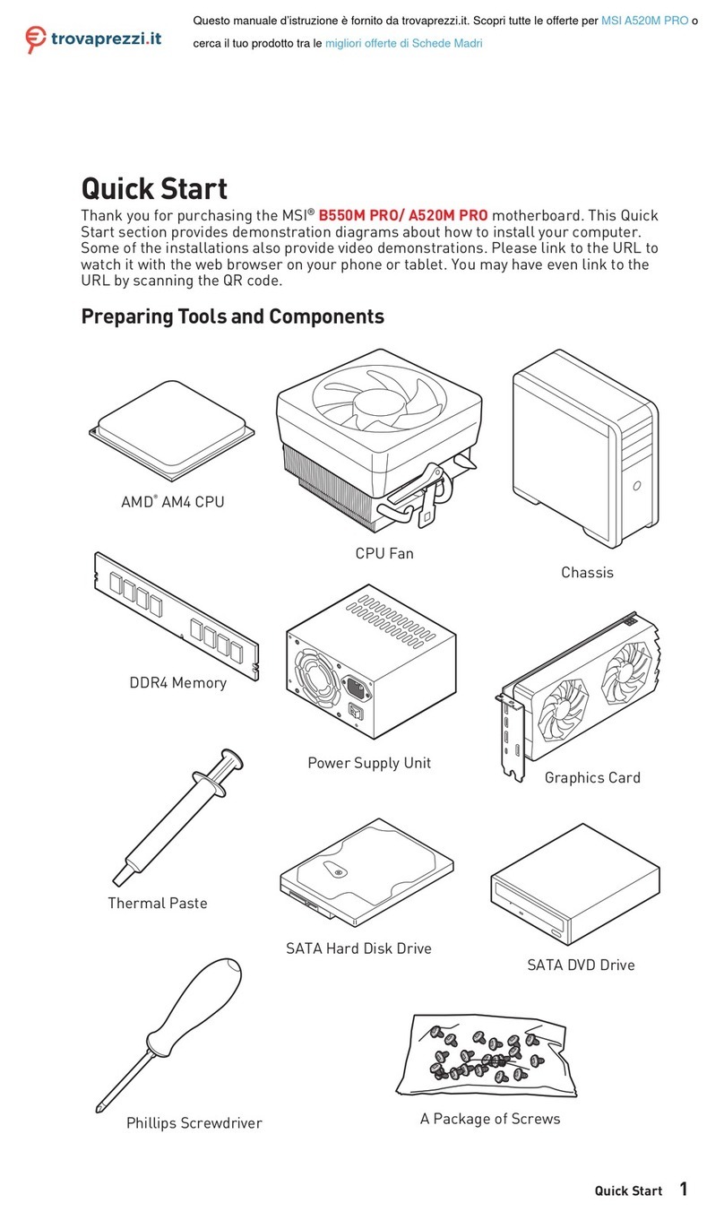 MSI B550M PRO User manual