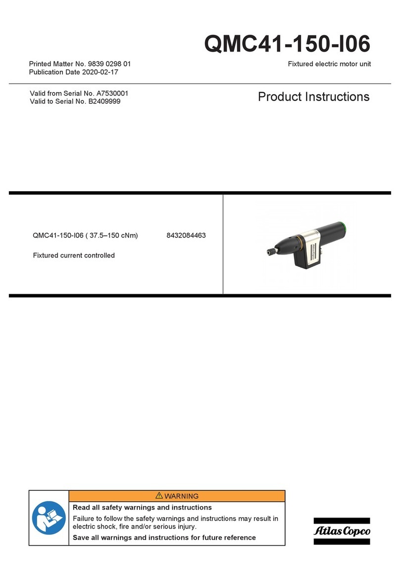 Atlas Copco QMC41-150-I06 Instruction sheet