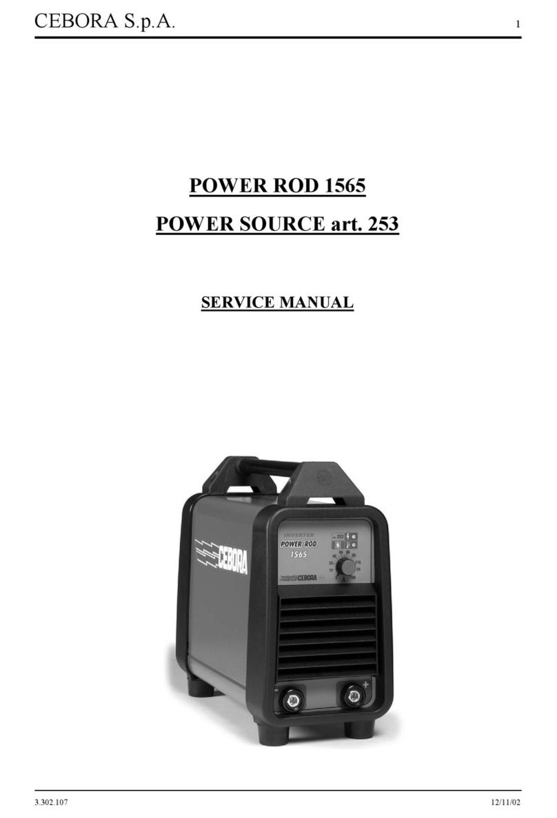Cebora Power Rod 1565 Service manual