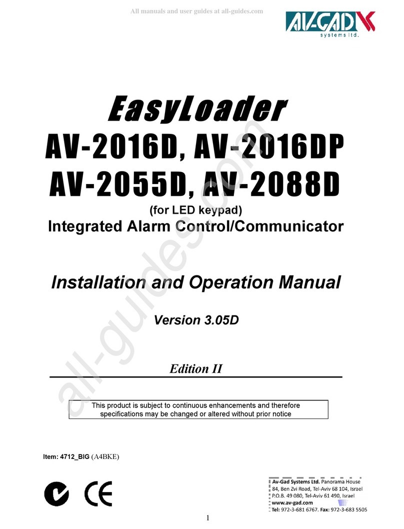 AV-CAD EasyLoader AV-2016D Installation and operation manual