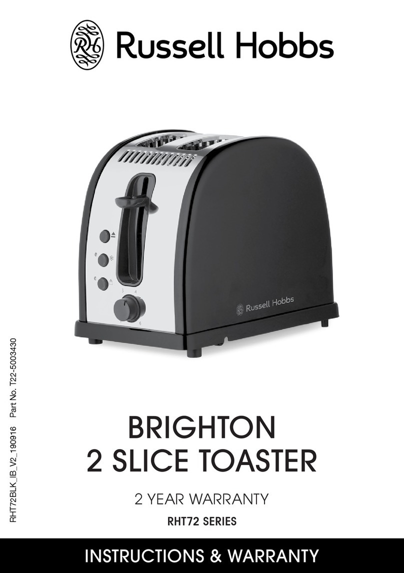 Russell Hobbs BRIGHTON RHT72 Series Installation guide