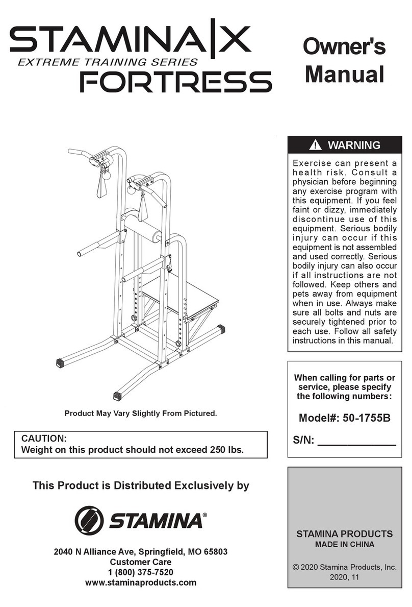 Stamina FORTRESS 50-1755B owner's manual
