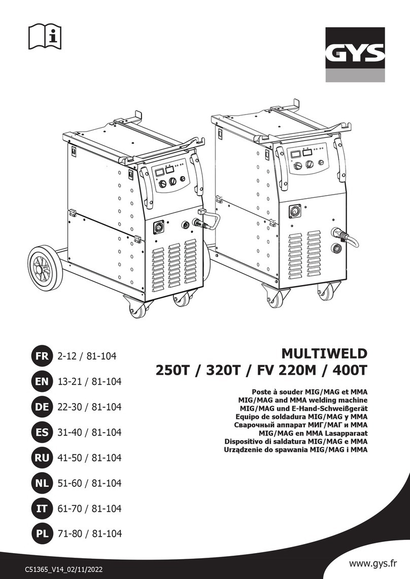 GYS MULTIWELD 320T User manual