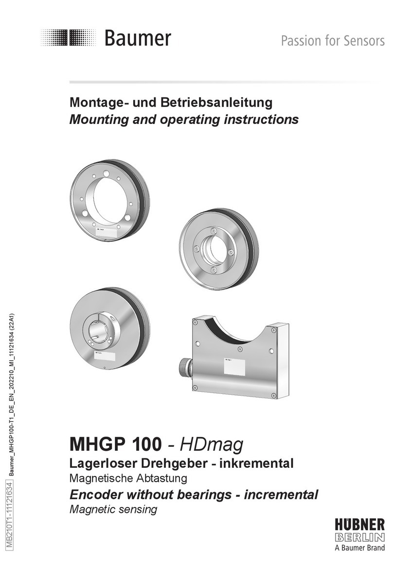 Baumer HUBNER BERLIN MHGE 100-HDmag Service manual