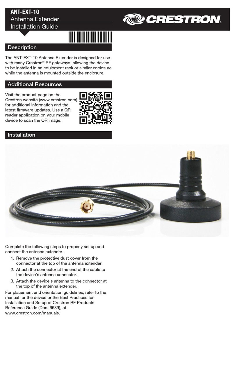 Crestron ANT-EXT-10 installation guide