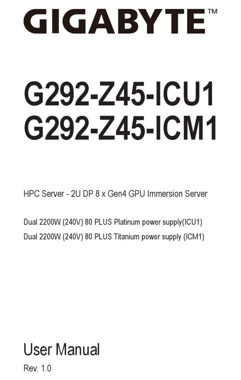 Gigabyte G292-Z45-ICU1 User manual