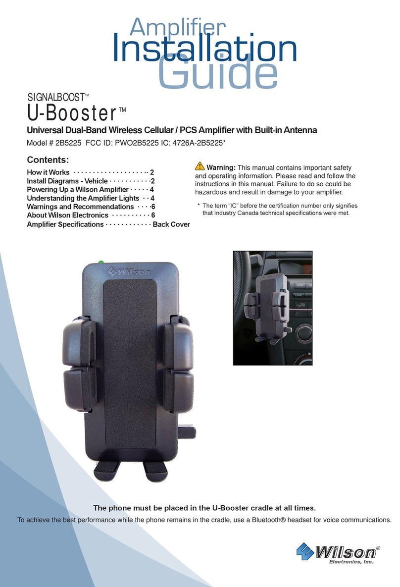 Wilson Electronics SIGNALBOOST U-Booster 2B5225 installation guide